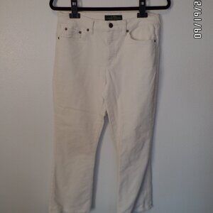 LRL Lauren Jeans Co Ralph Lauren Cream Corduroy Size 8